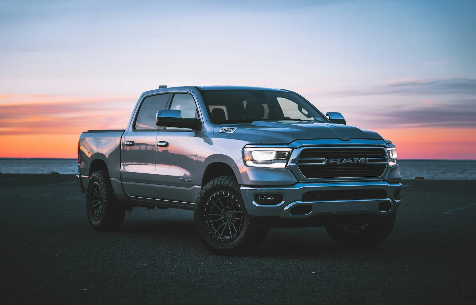 Was able to photograph my truck during this insane sunset :)