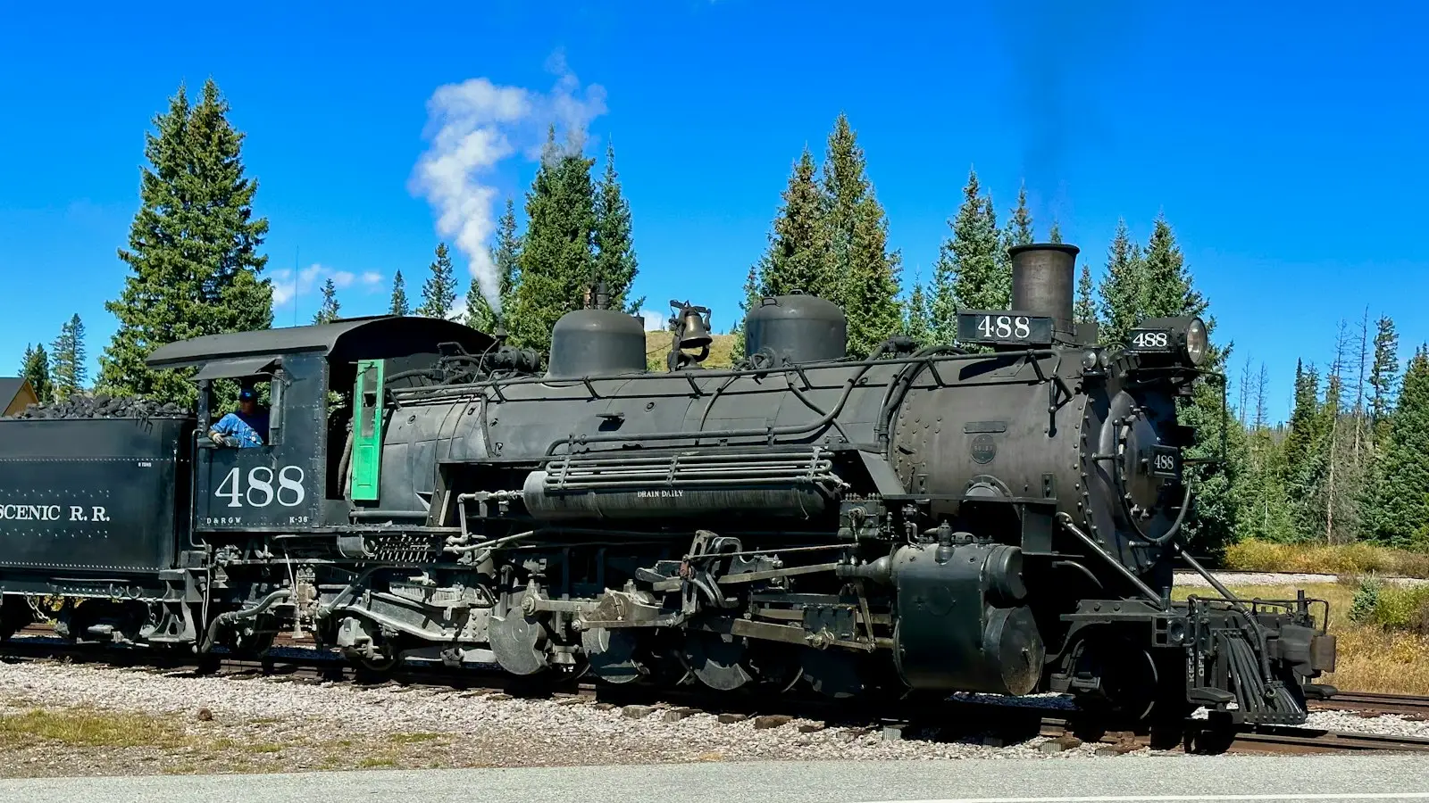 Cumbres & Toltec Scenic Railroad steam locomotive 488