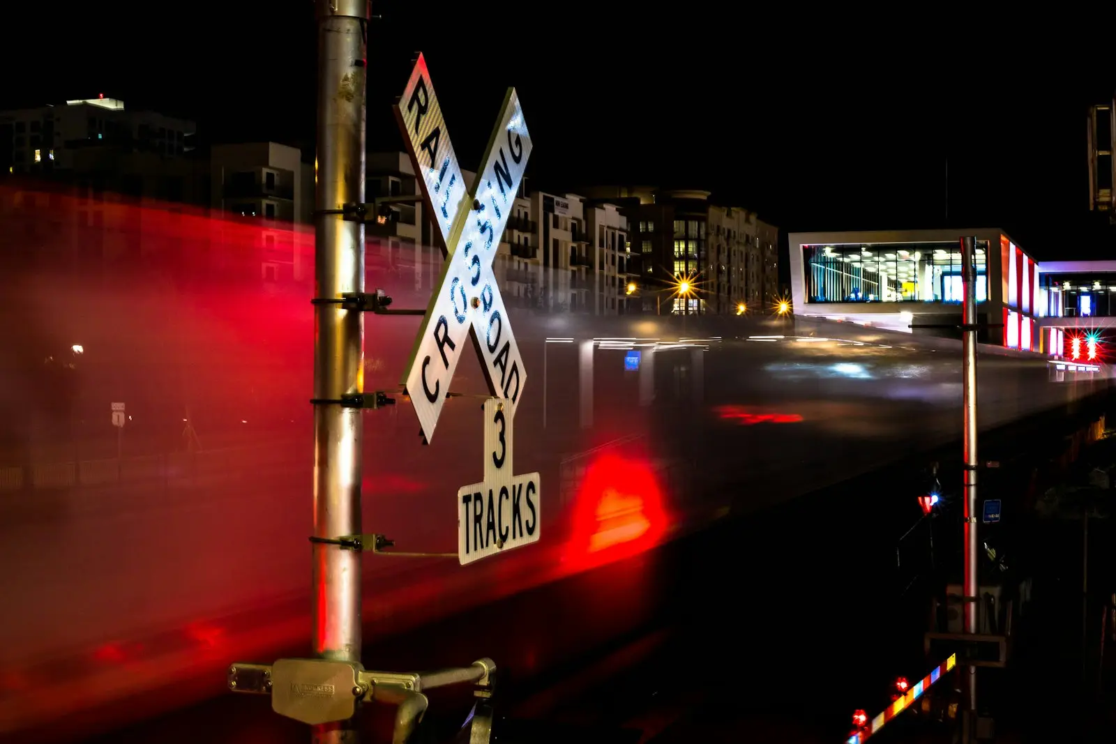 Captured a train in motion.