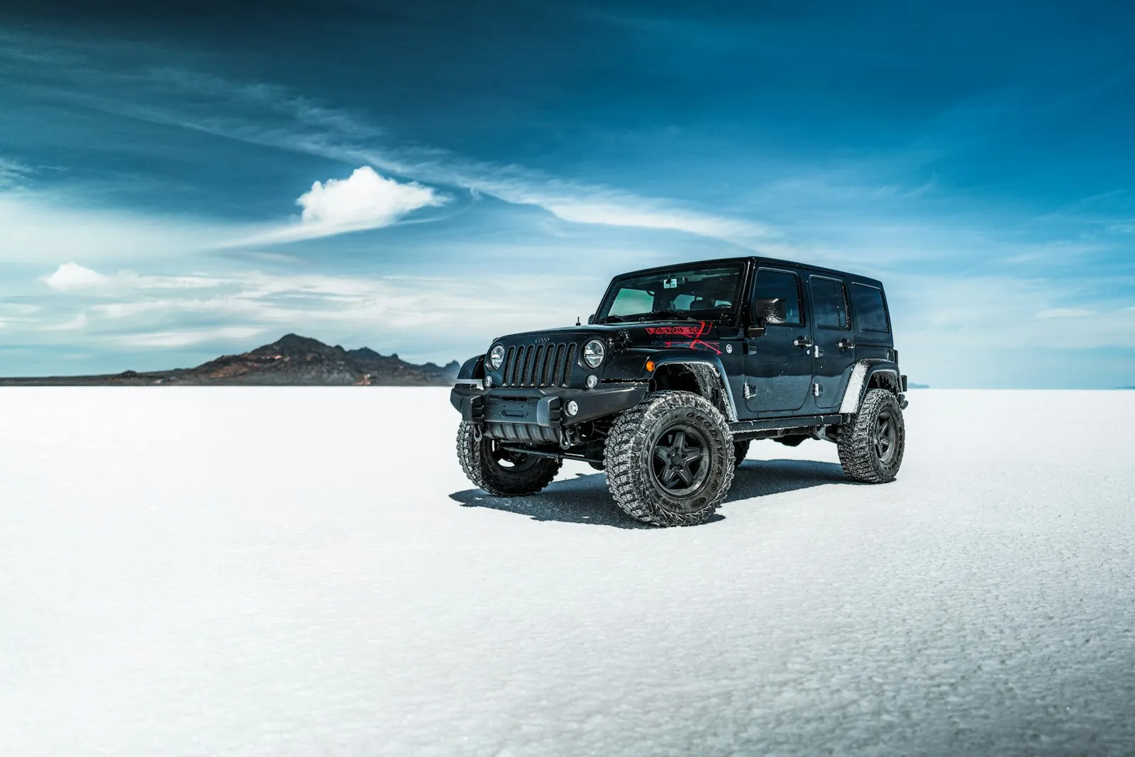 Yellow Jeep Gladiator pickup in snowy landscape — Gladiator install context