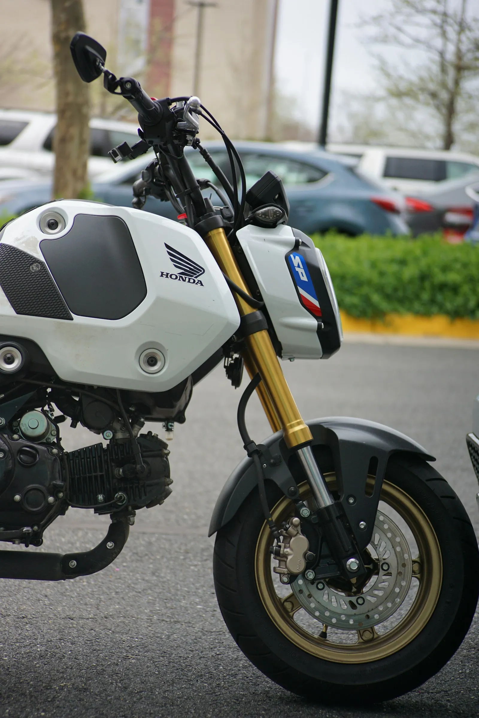 Black Honda motorcycle — generic motorcycle install context