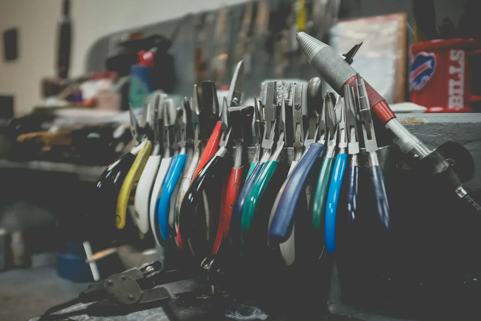 Shallow focus photo of clothes hangers
