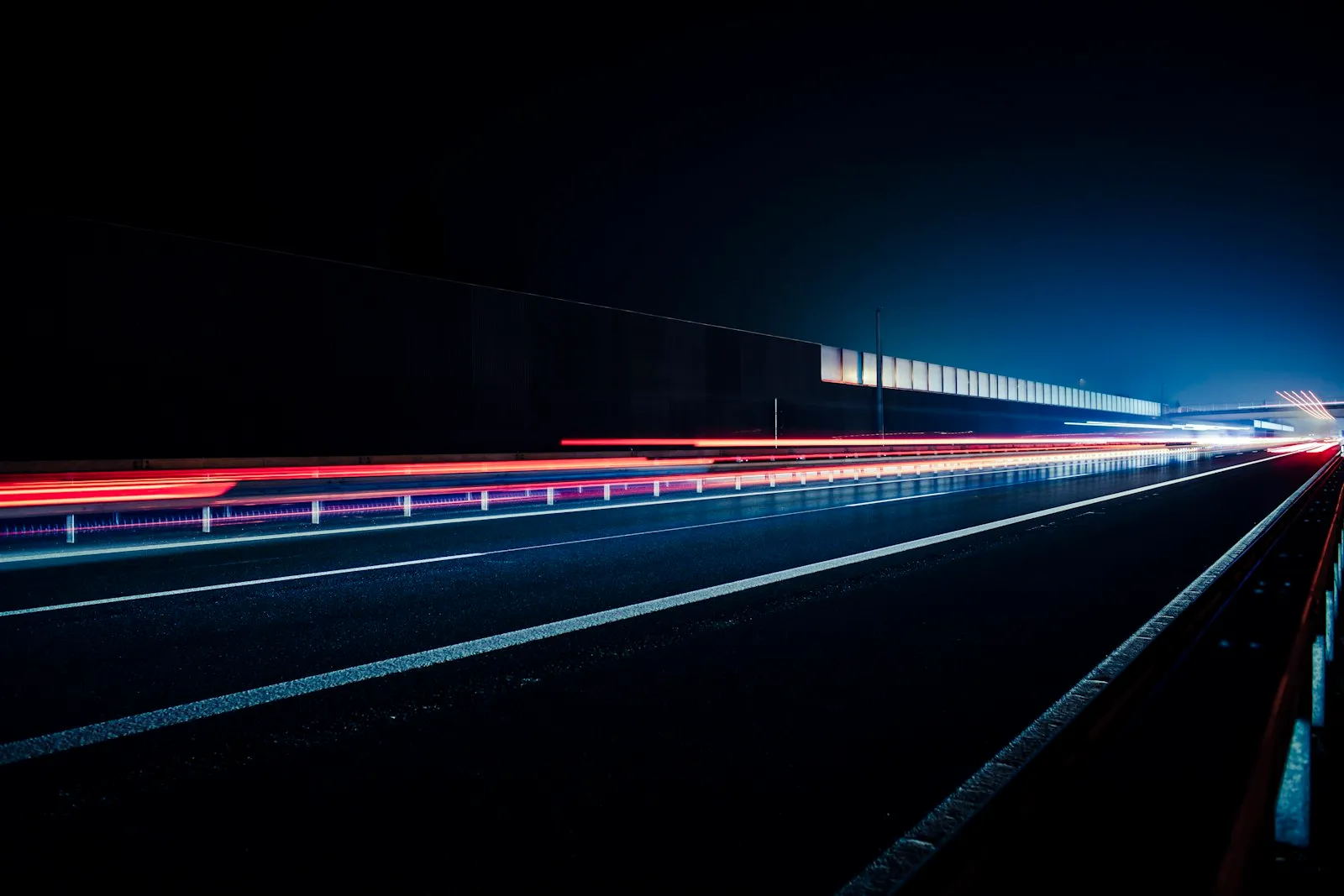 Highway at night – A73 Nuremberg to Bamberg