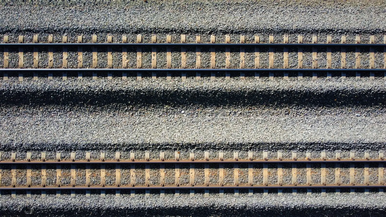A close up of a set of train tracks