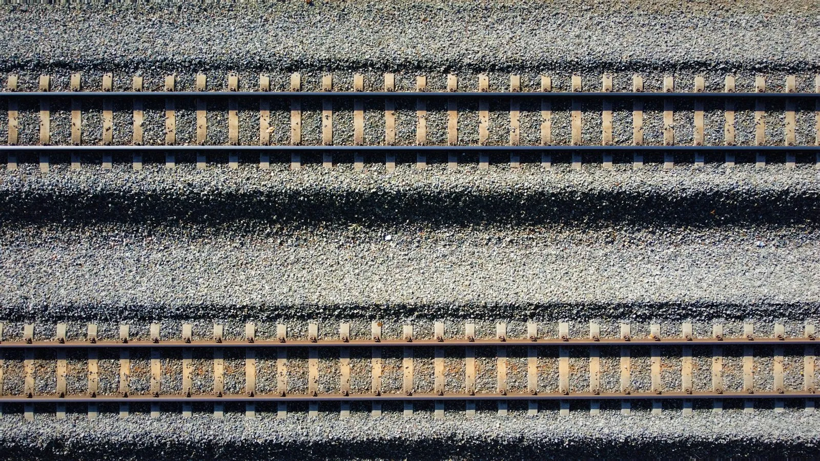 A close up of a set of train tracks