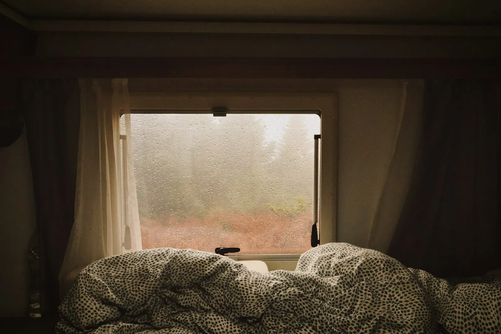Somewhere in the mountain, waiting when the rain stops.
