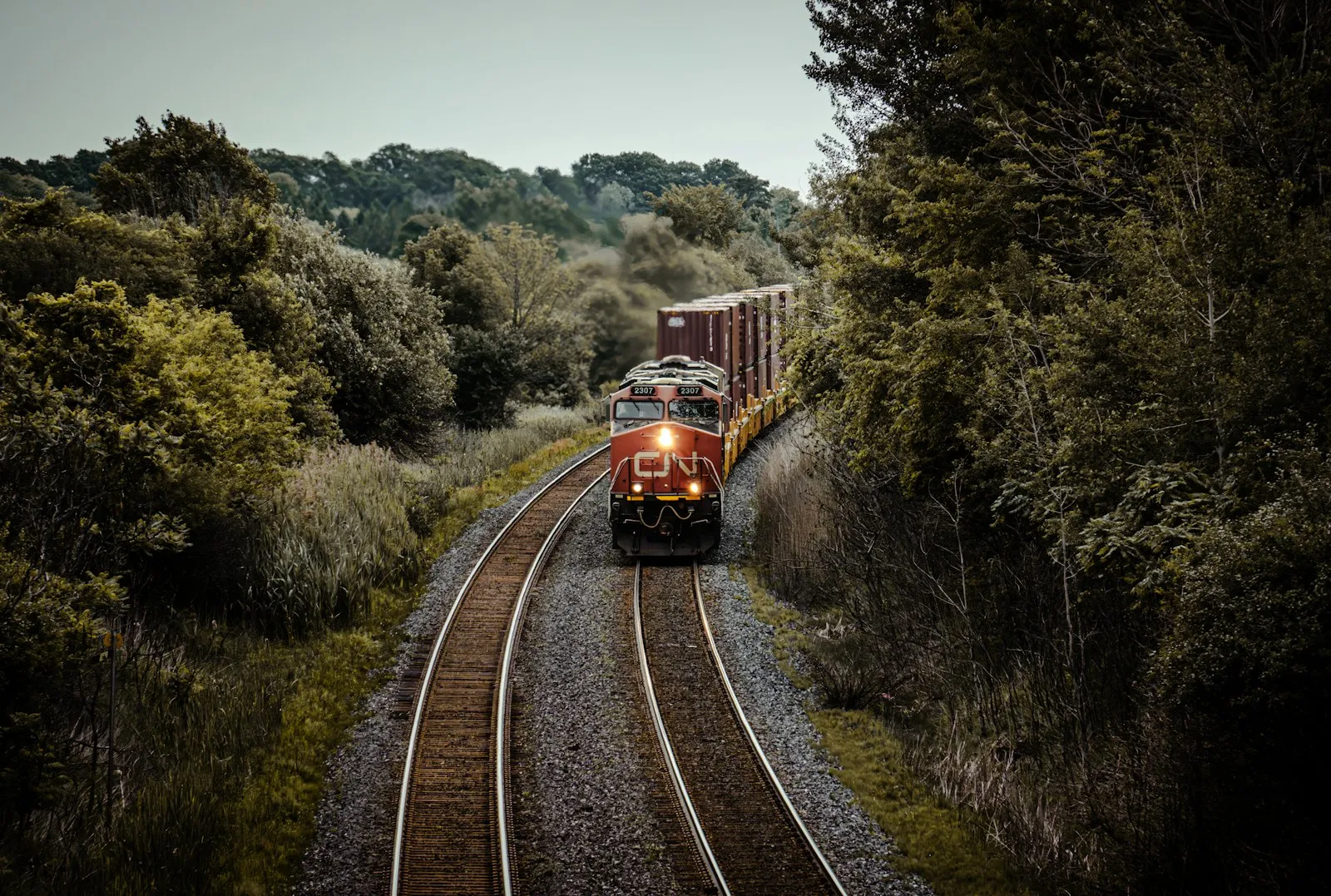 Train coming through