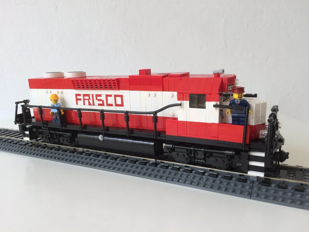 EMD GP38-2 diesel locomotive, the kind of engine fitted with a multi-chime air horn