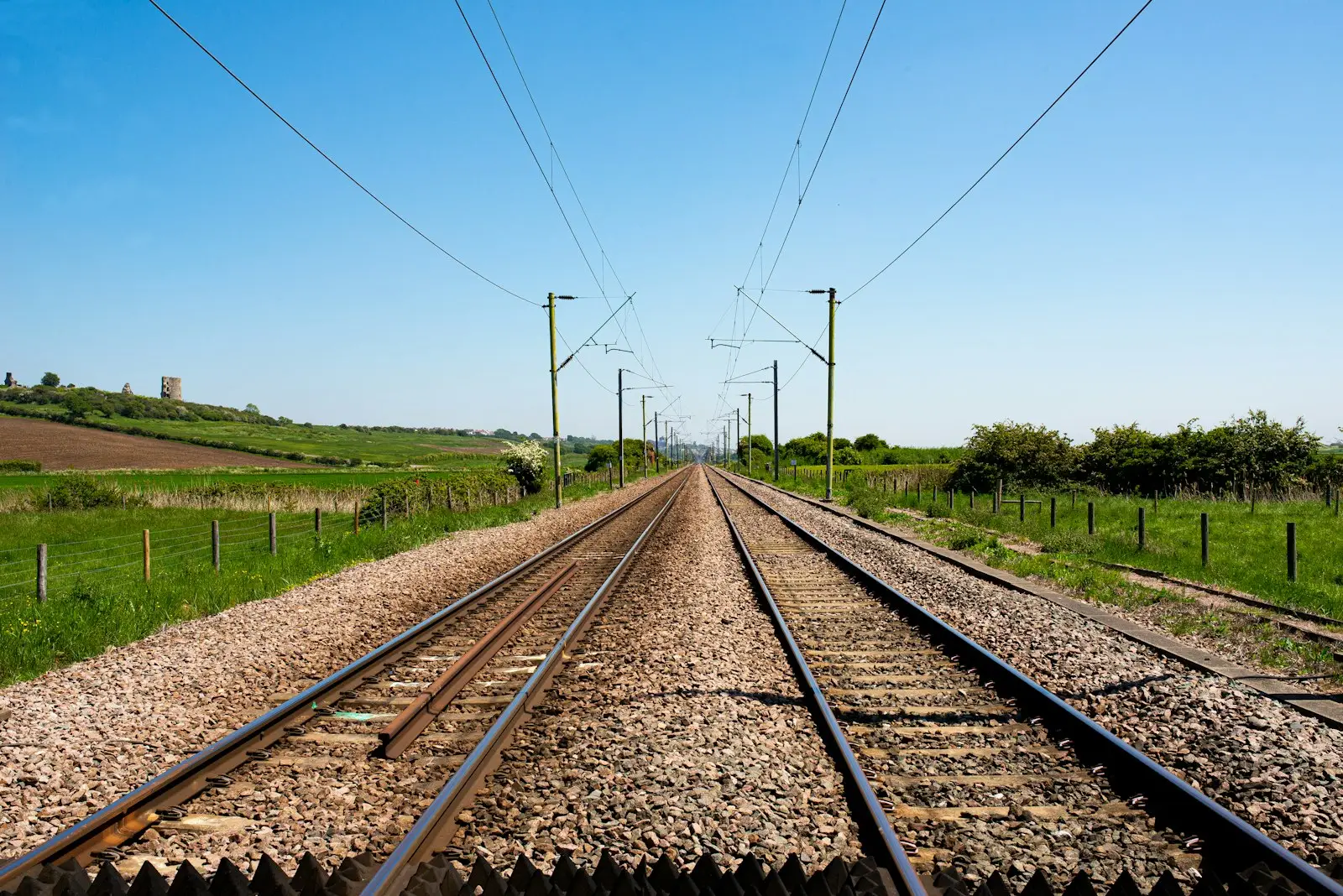 Looking down the tracks towards Leigh on Sea