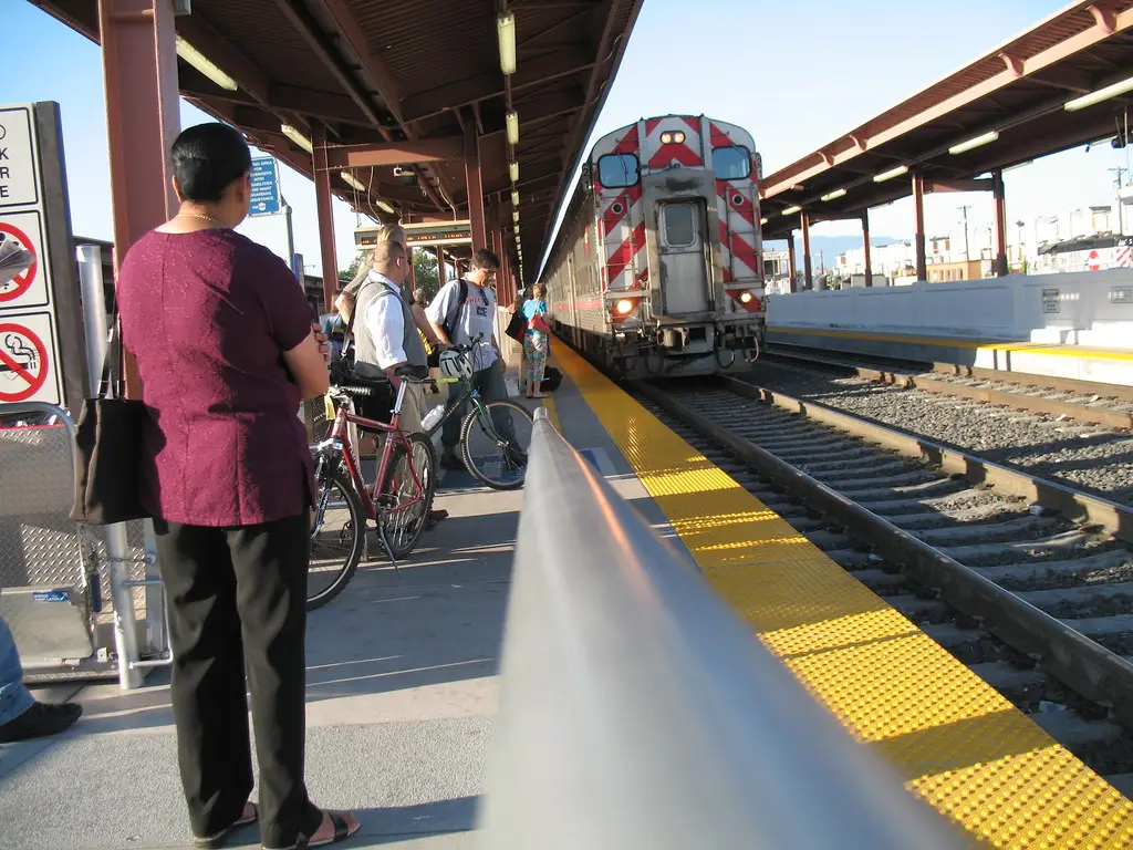 Locomotive at San Jose Diridon Station — the freight-train sound the Extreme Series imitates