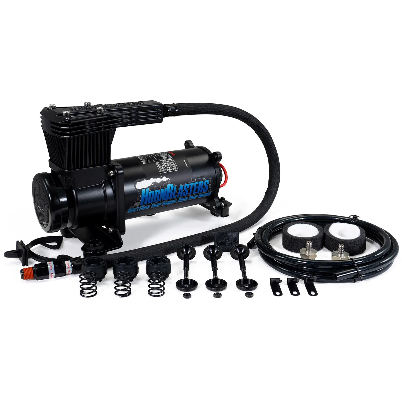 HornBlasters 3Q air compressor supplied with the Medium-Duty kit