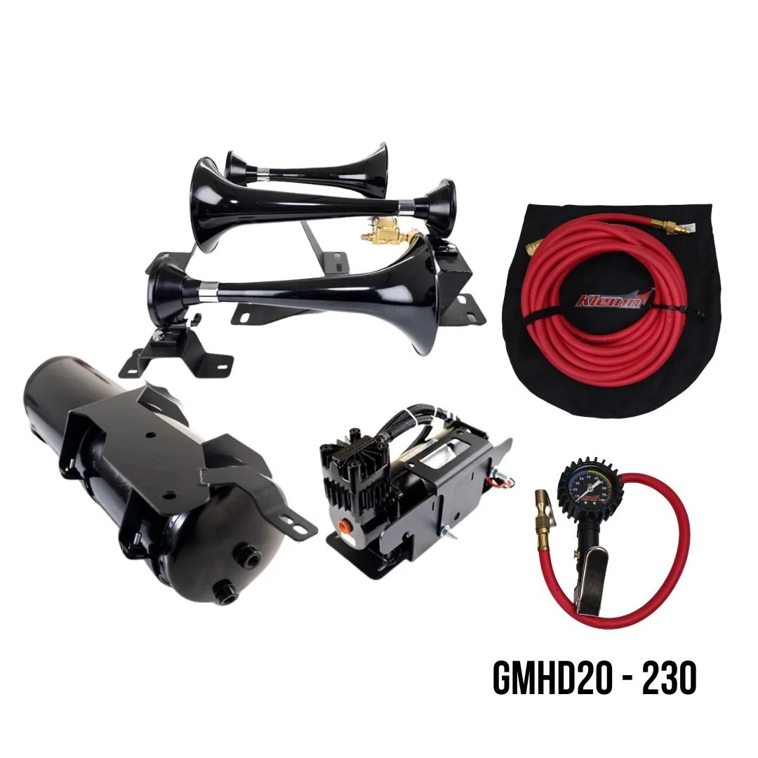 Kleinn GMHD20-230 Beast Series variant — ABS triple horns with 6350RC 150 PSI air system