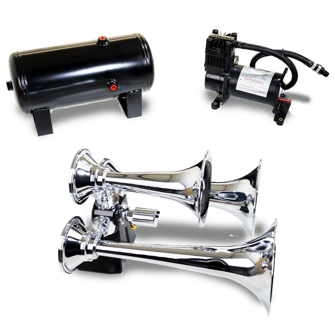 Kleinn HK6 onboard air system compressor and 1.5-gallon steel tank